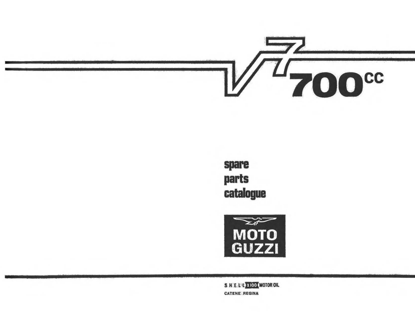 Moto Guzzi V7 1968 Parts List