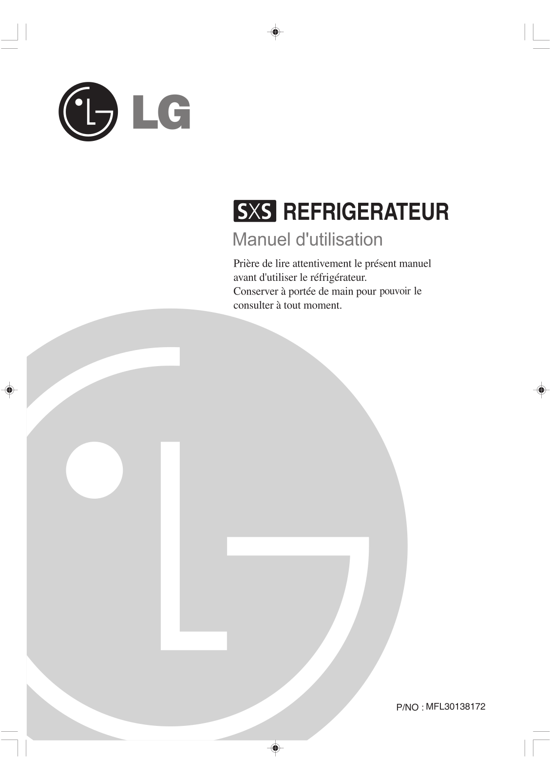 LG GR-B207WTQ, GR-B207WVQ Owner’s Manual