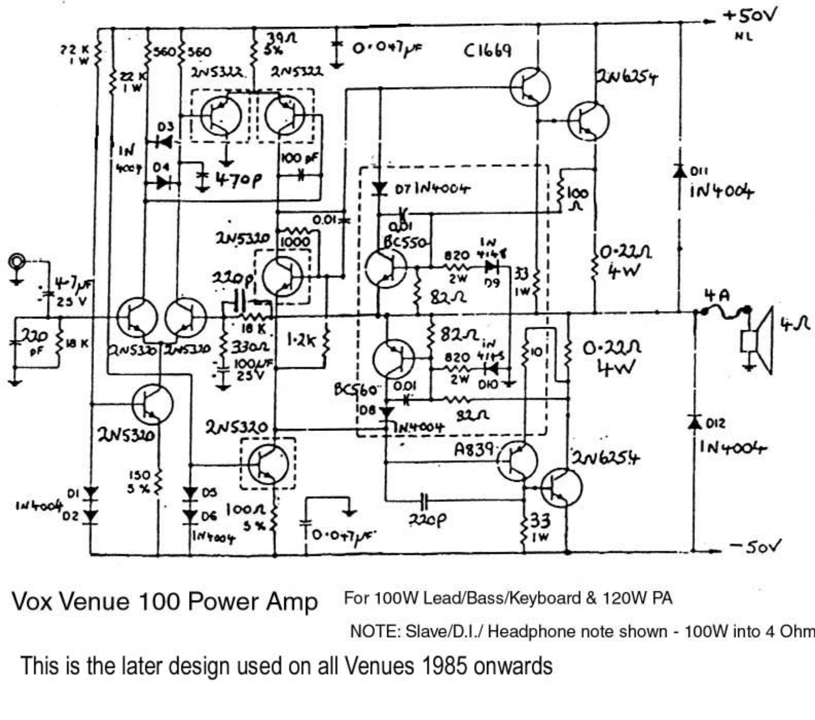 Vox venuepa schematic