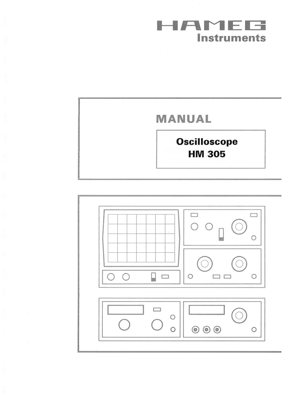 HAMEG HM305 User Manual