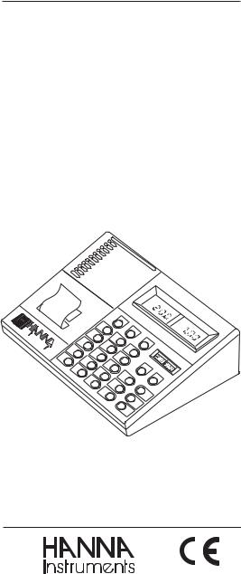 Hanna Instruments HI 9017 User Manual