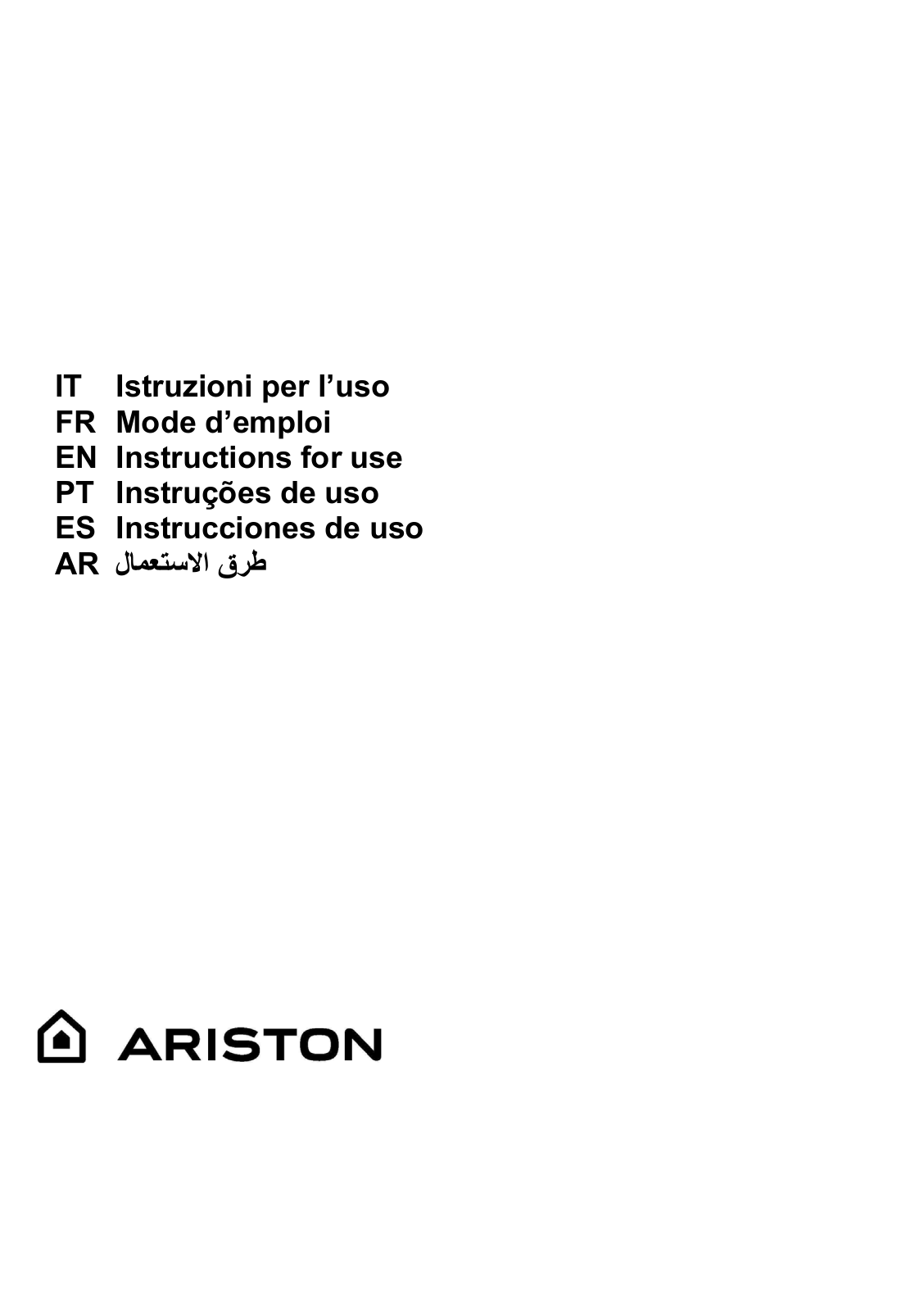 ARISTON AHVP 8.7F LT K User Manual