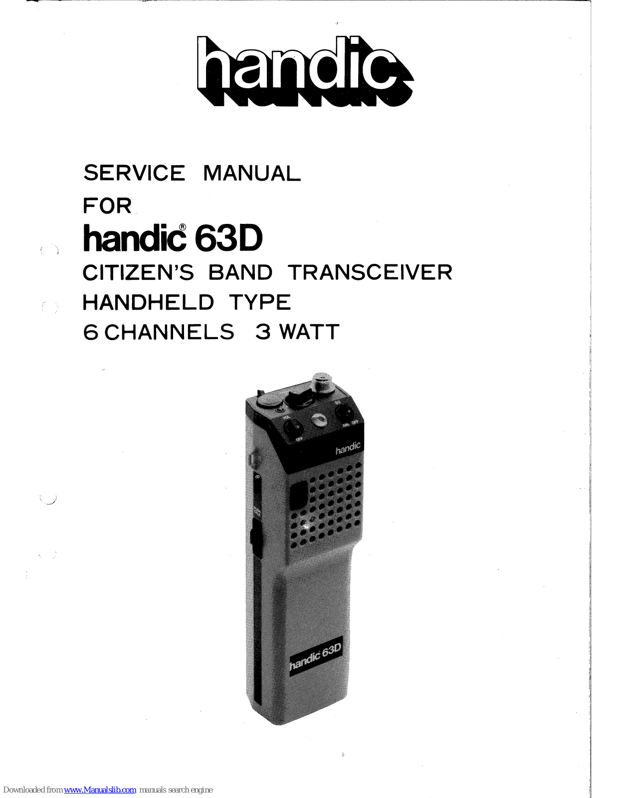 Handic 63D Service Manual