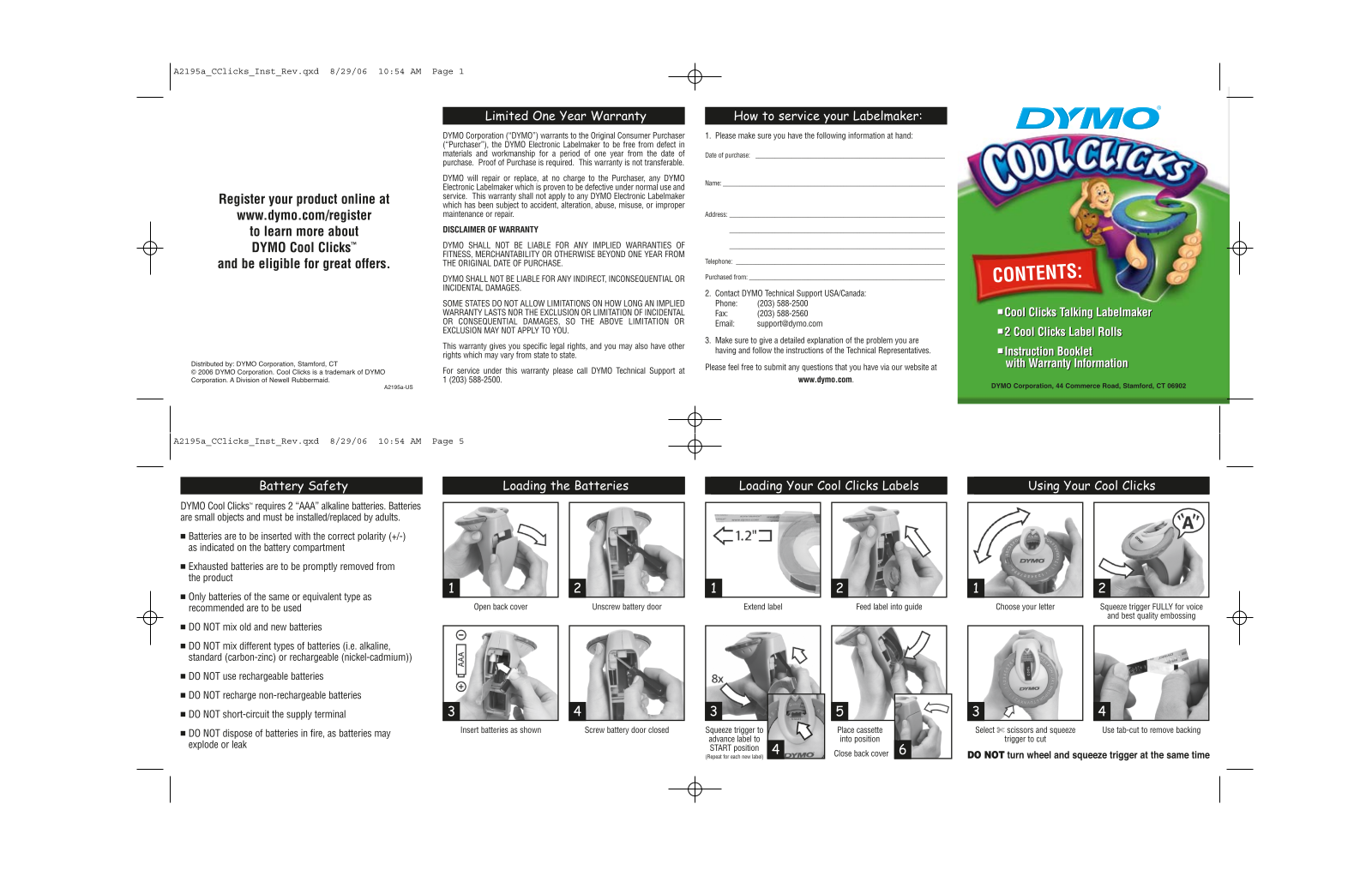 Dymo A2195a-US User Manual