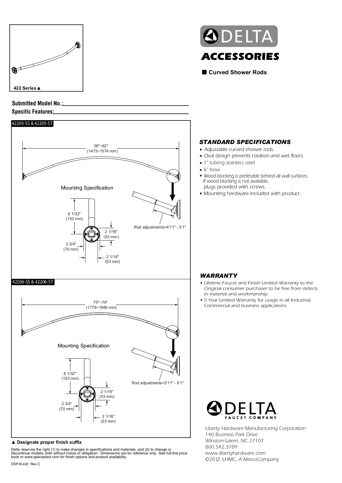 Delta DLT6389 Specifications - ManualMachine.com