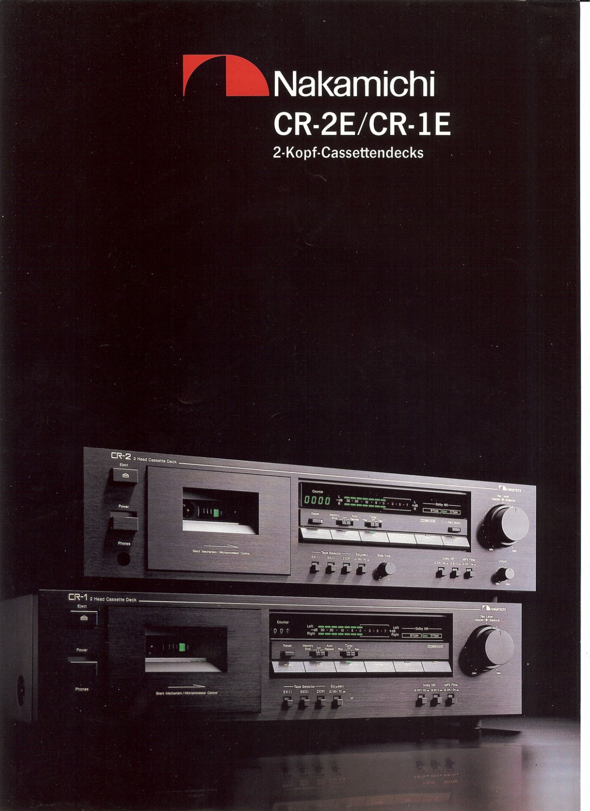 Nakamichi CR-2E, CR-1E User Manual