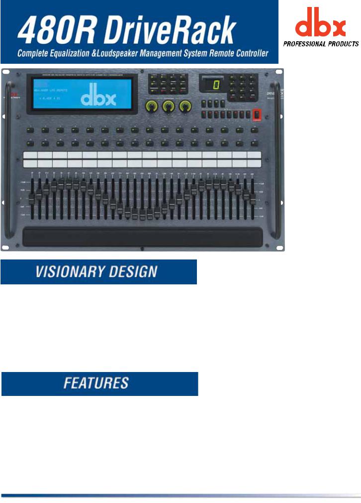 DBX 480R User Guide