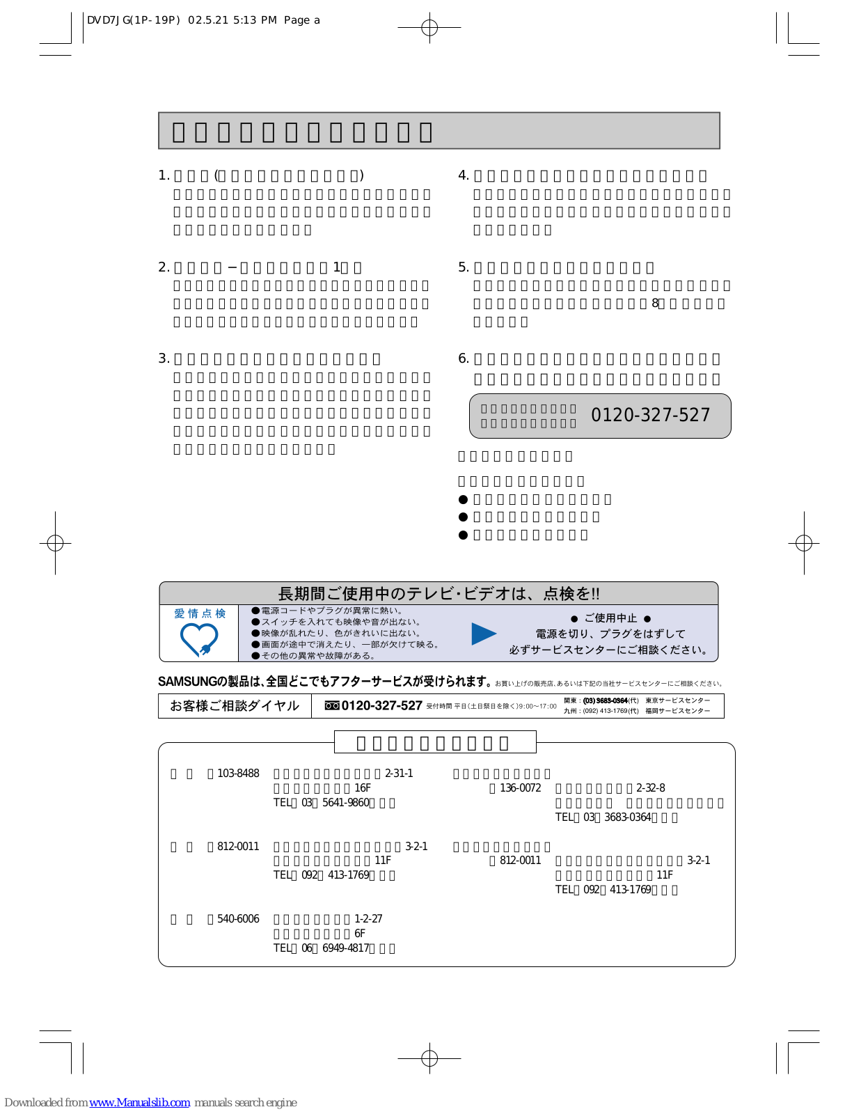 Samsung SV-DVD7JG User Manual