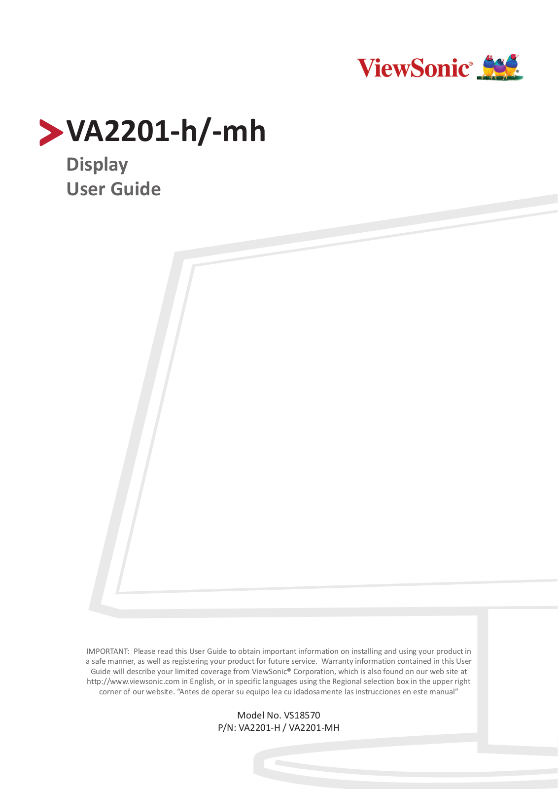 ViewSonic VA2201-h, VA2201-mh User Manual