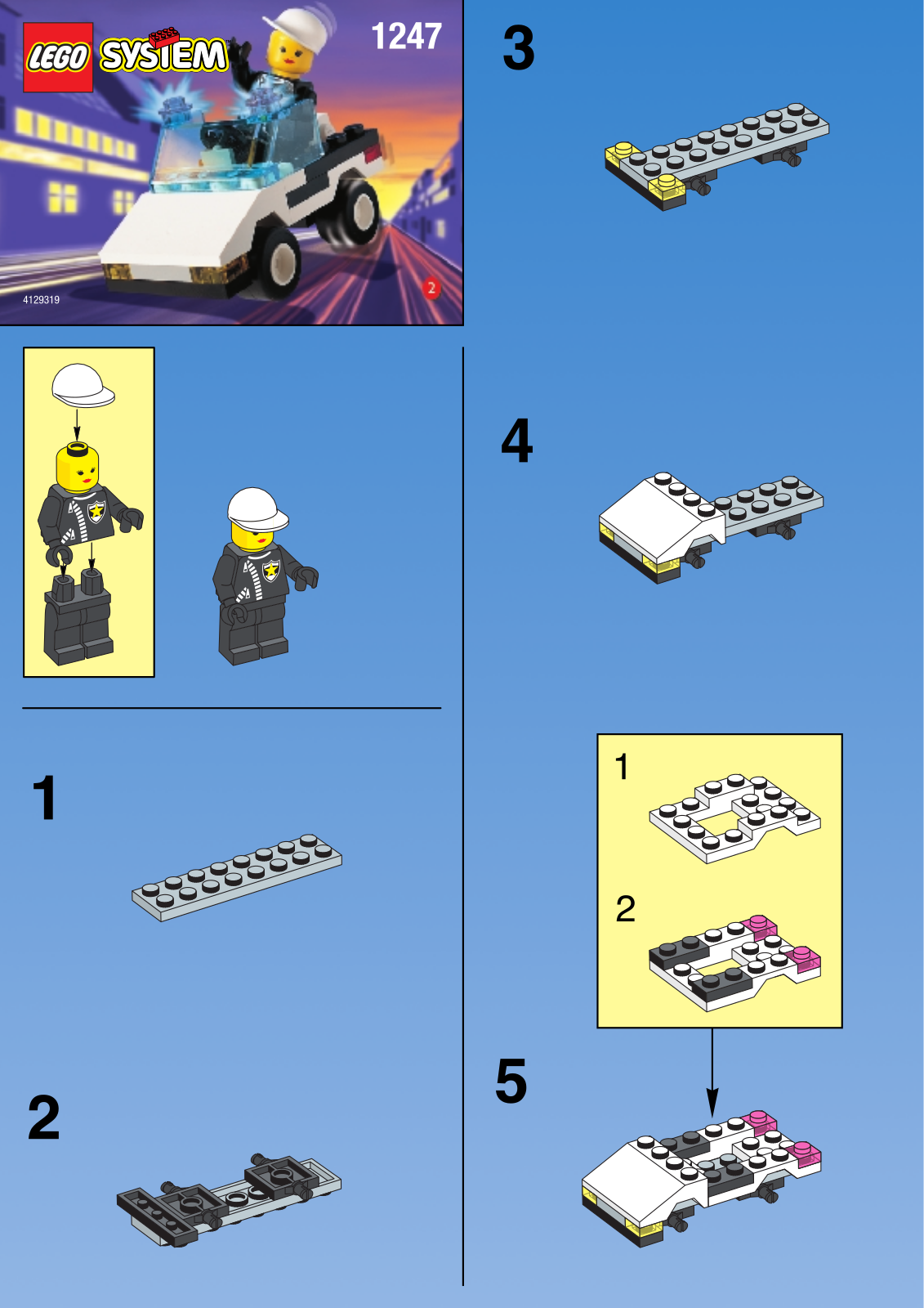 LEGO 1247 System Assembly Manual