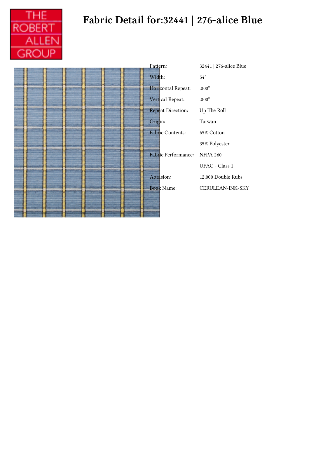 Duralee CRAL5427 Specifications - ManualMachine.com