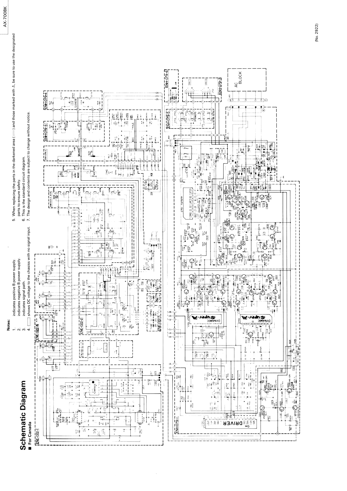 Jvc A-X700BK Schematic