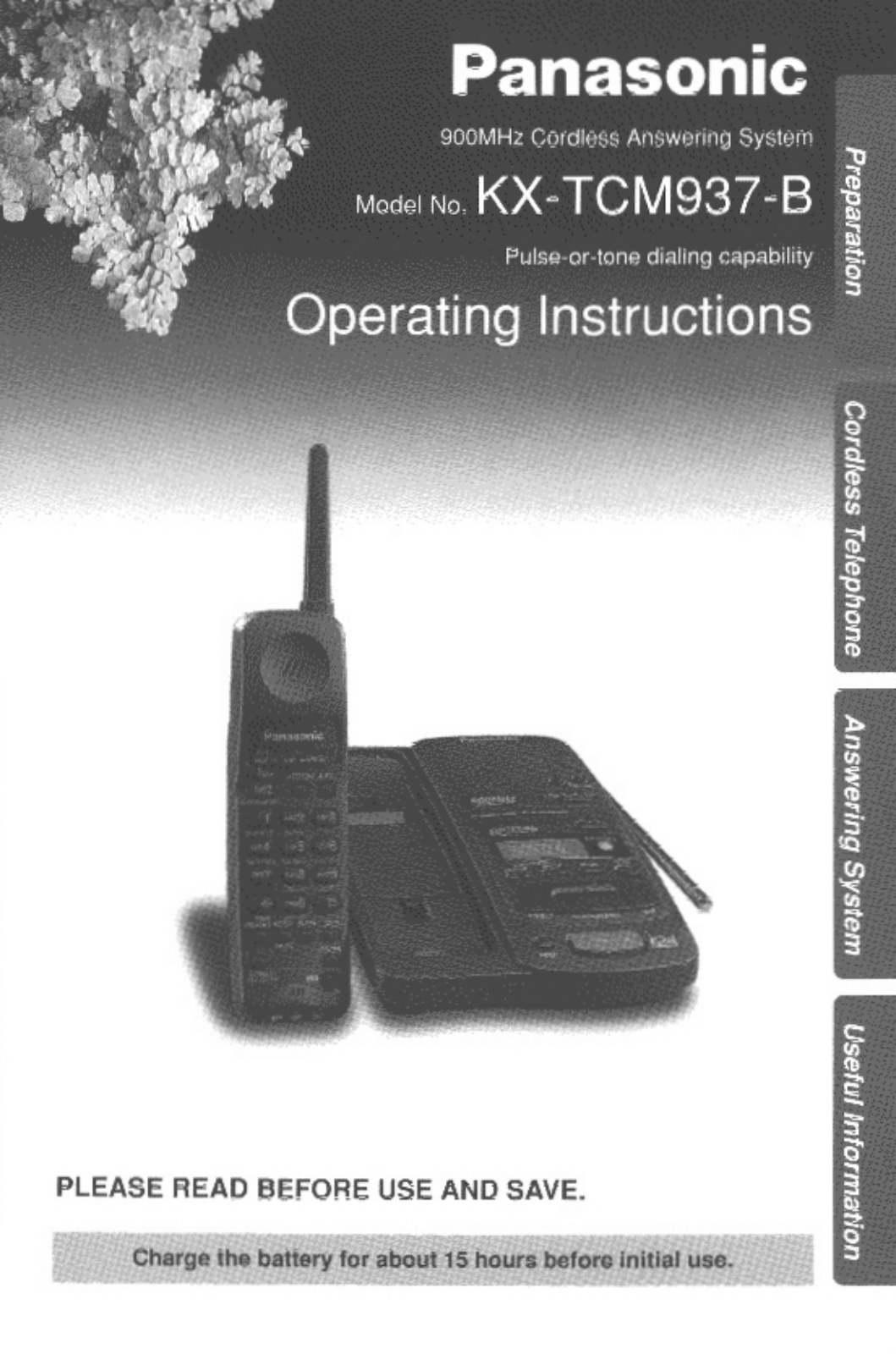Panasonic KX-TCM937B User Manual