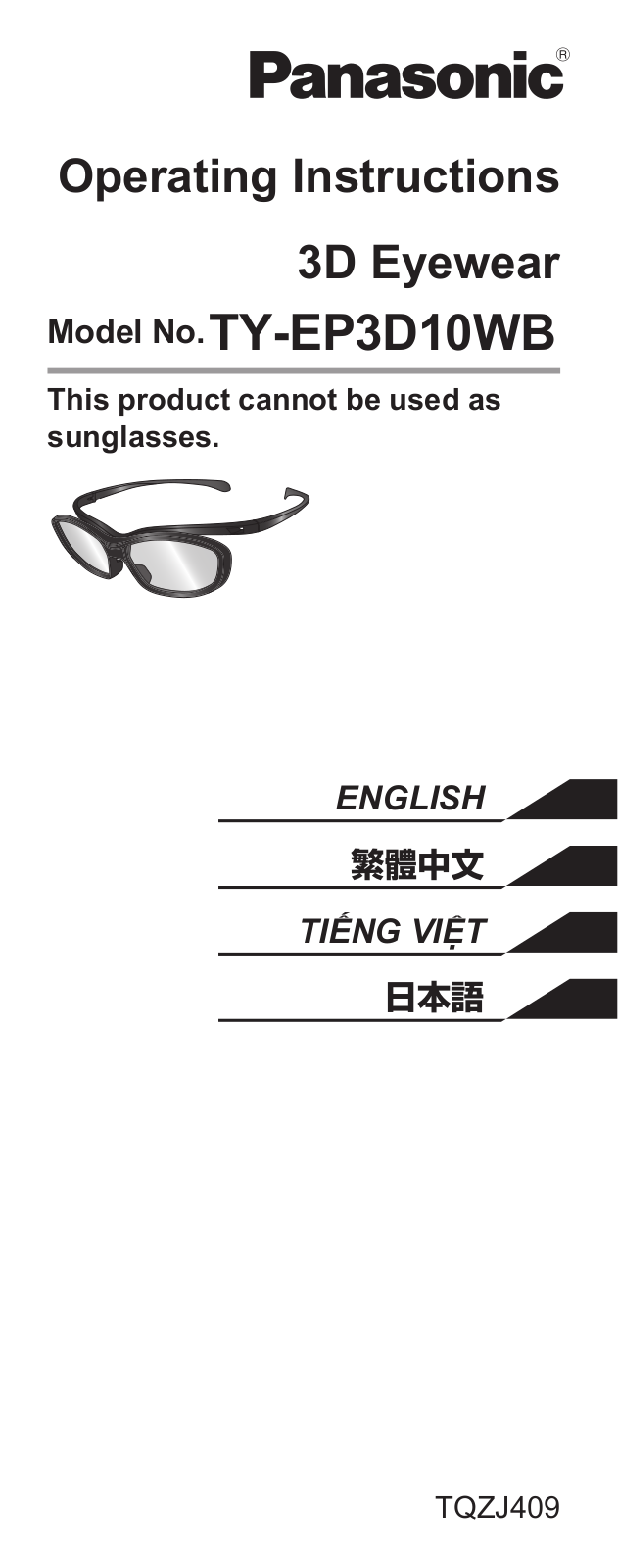 Panasonic TY-EP3D10WB User Manual