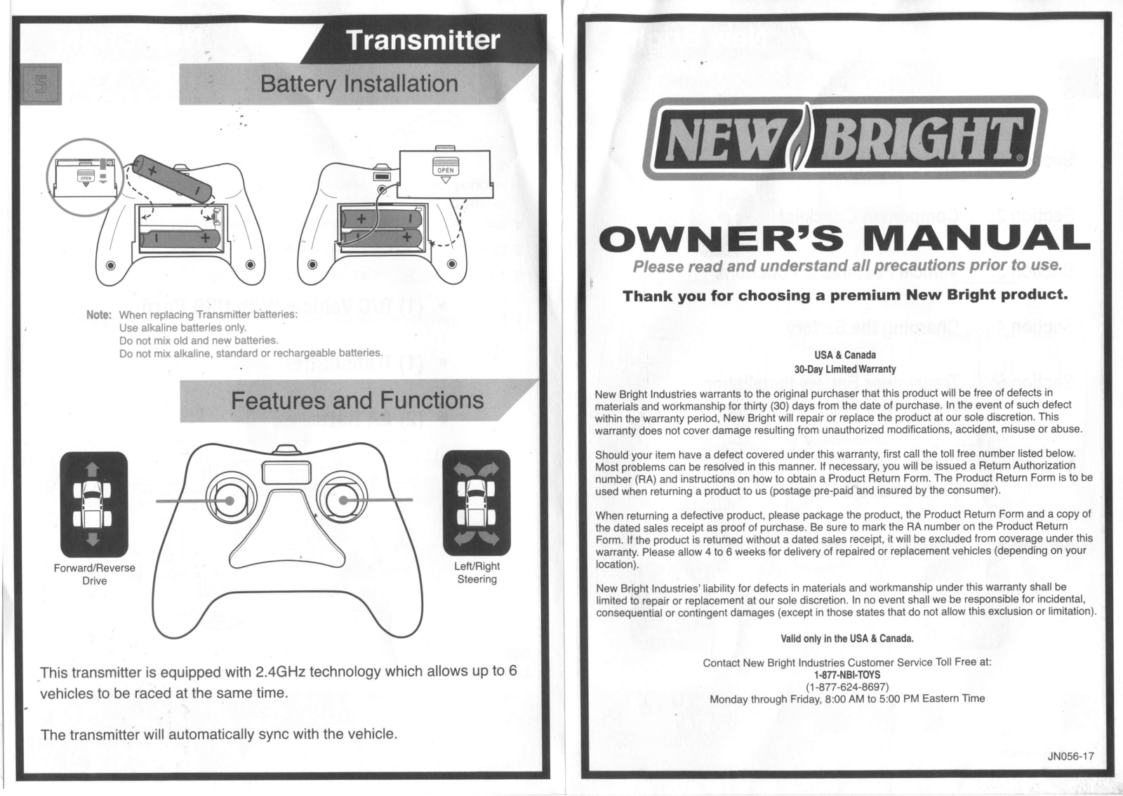 New Bright Co GF32UNRR User Manual