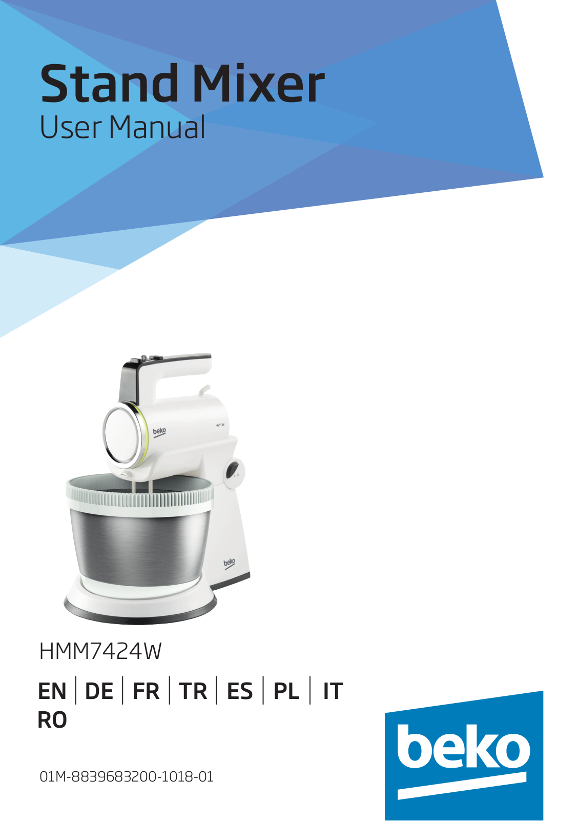 Beko HMM7424W User manual