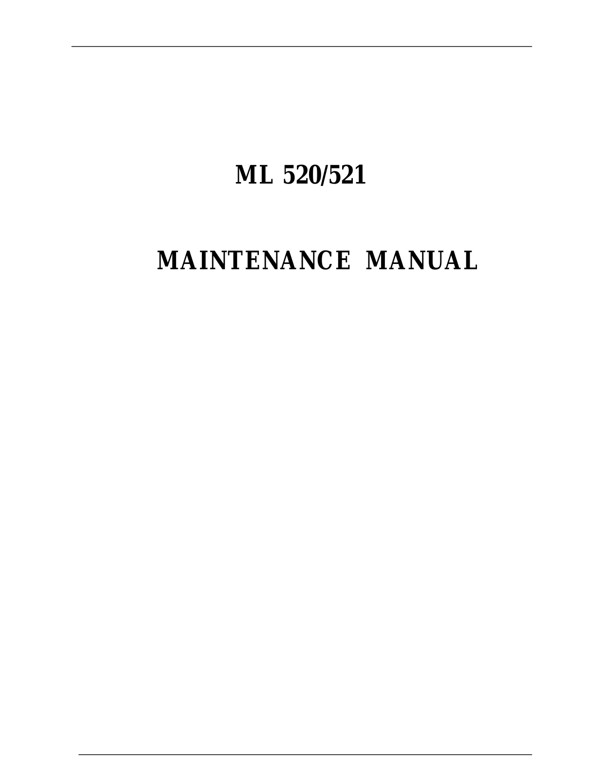 OKI ML520, ML521 Service manual