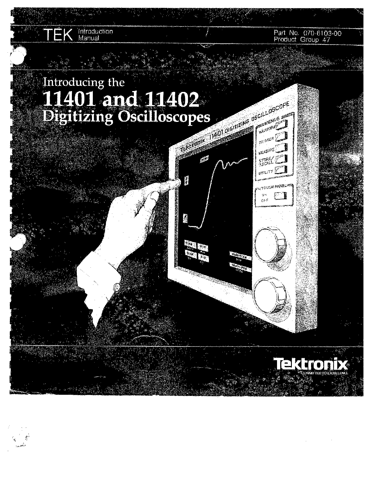 Tektronix 11401, 11402 User Manual