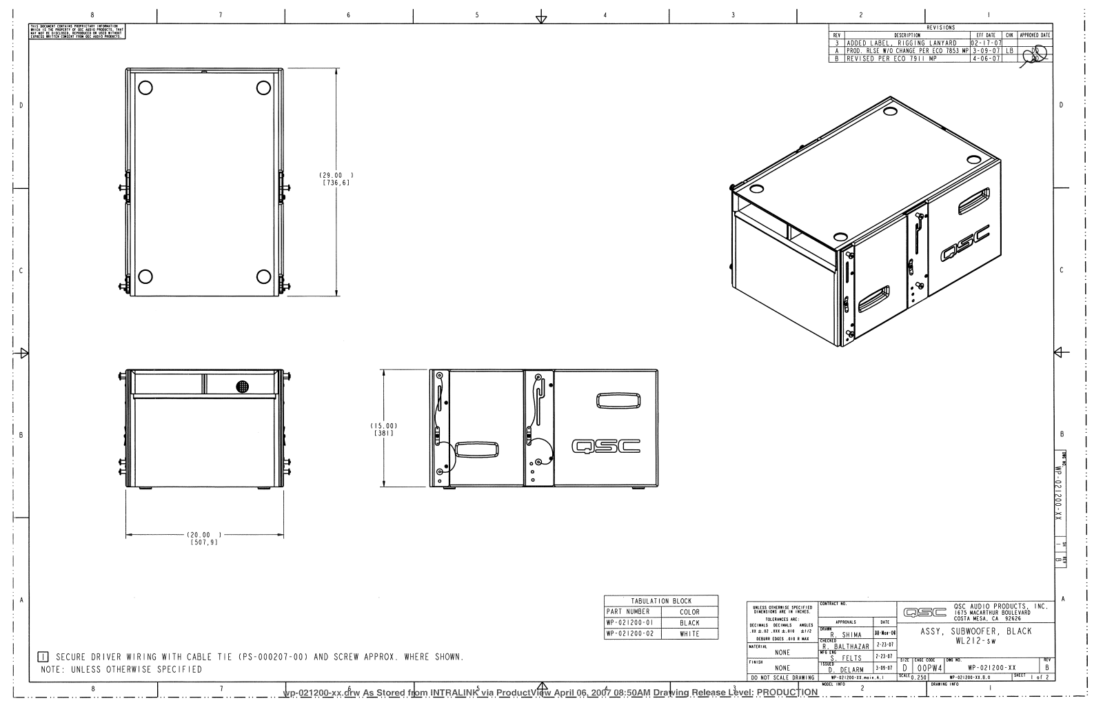 QSC wl 212 schematic