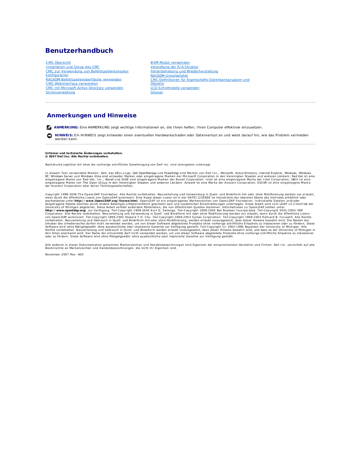 Dell Chassis Management Controller Version 1.0 Manual