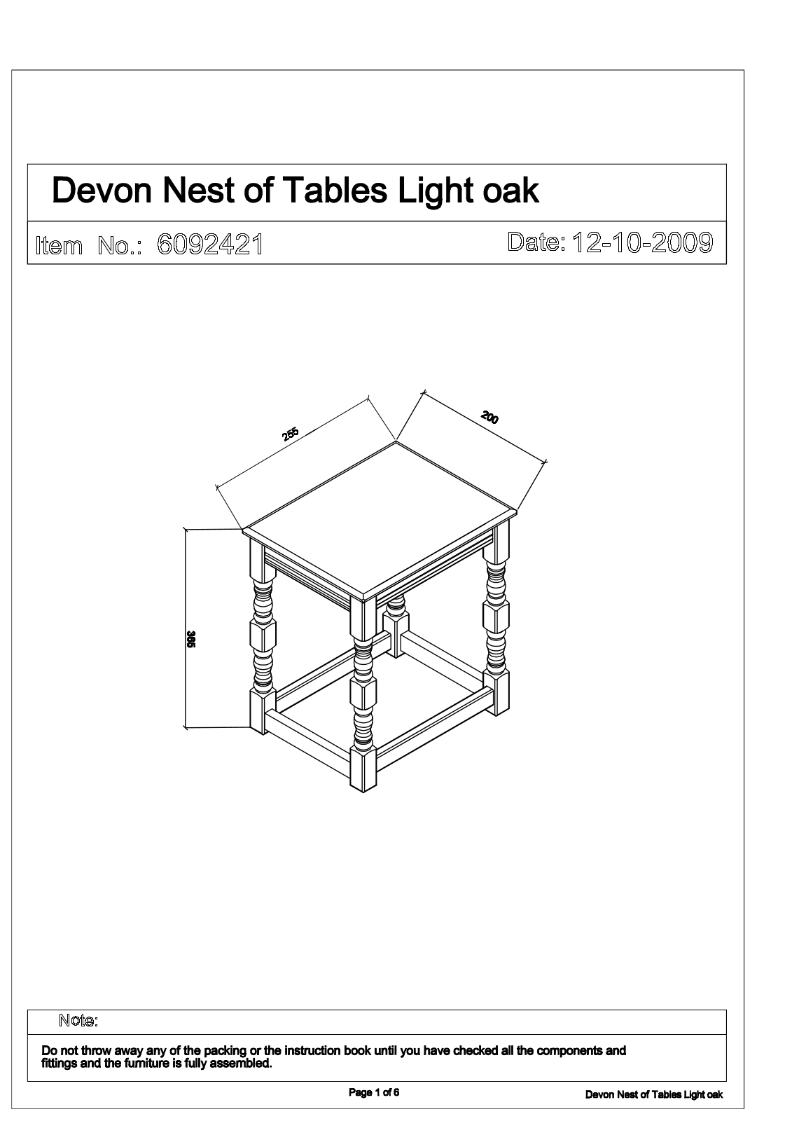 Argos ST00032-11-12-13 ASSEMBLY INSTRUCTIONS