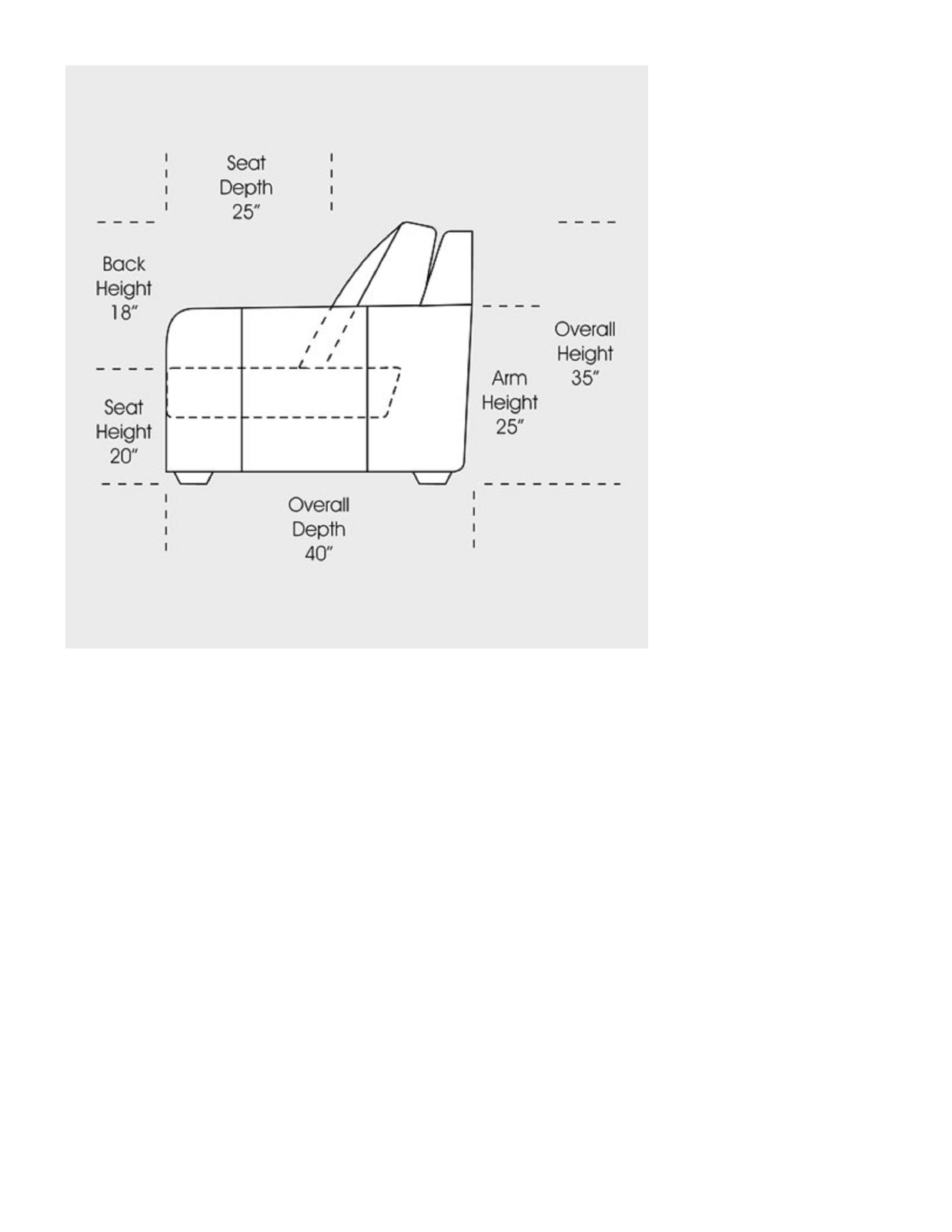 Omnia Leather OTL1920 Dimensions - ManualMachine.com