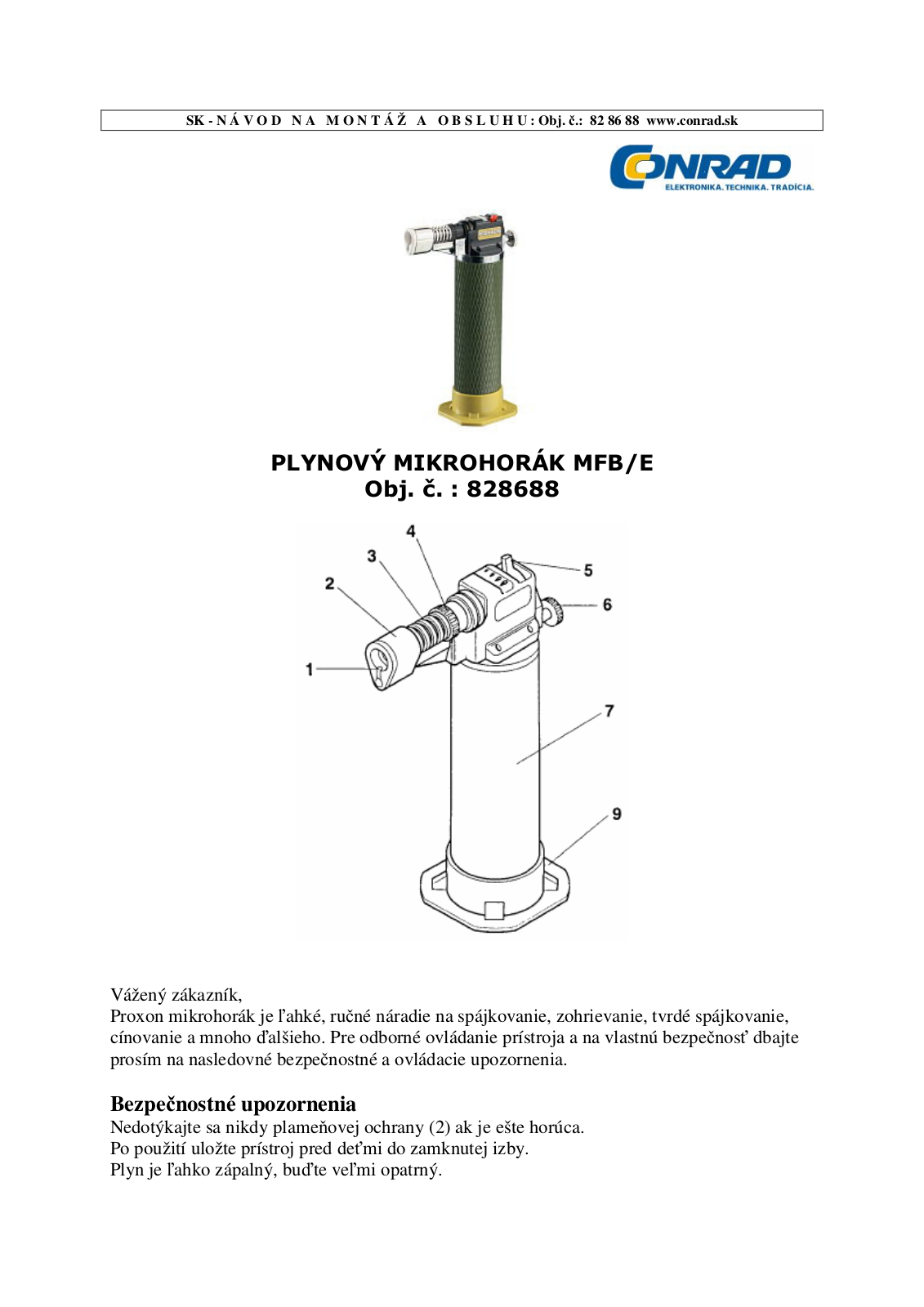 Proxxon MFB/E User guide