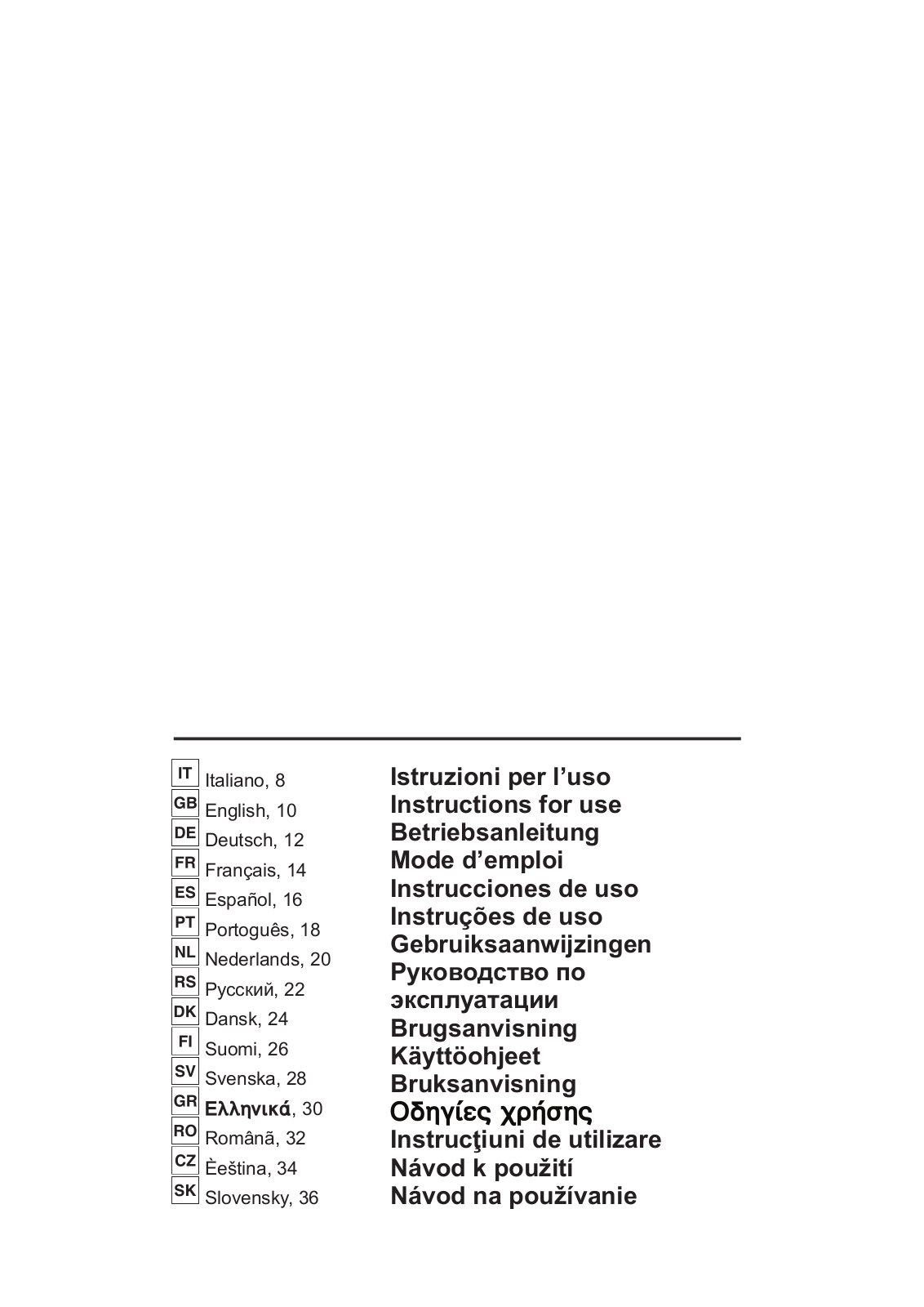 ROSIERES RDL910IN User Manual