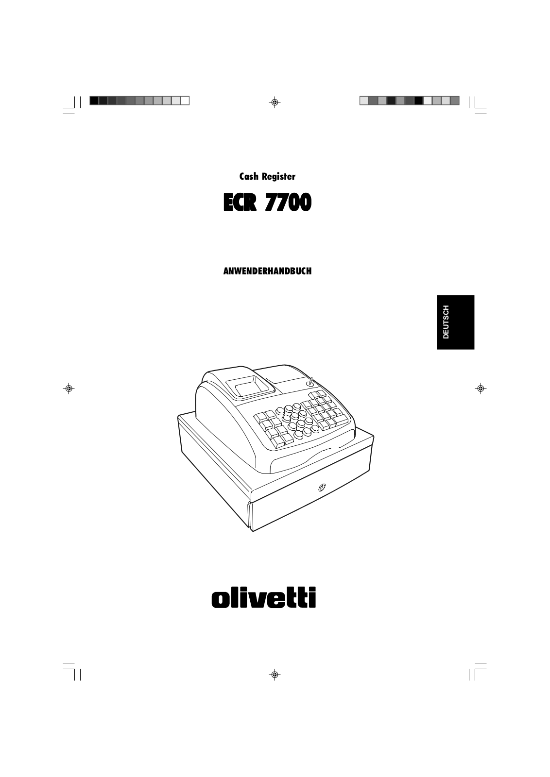 Olivetti ECR 7700 ECR 7700 ECR 7700 User Guide