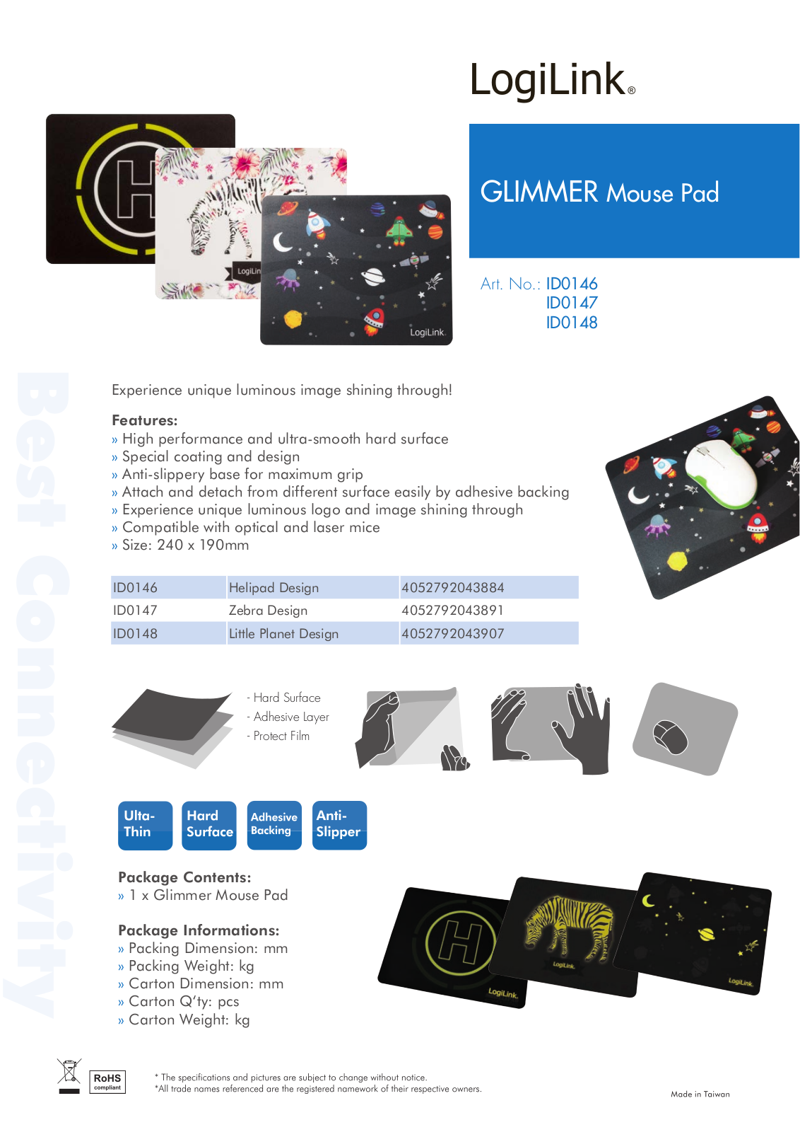 Logilink ICA-MPHELI, ICA-MPZEBRA Datasheet - ManualMachine.com