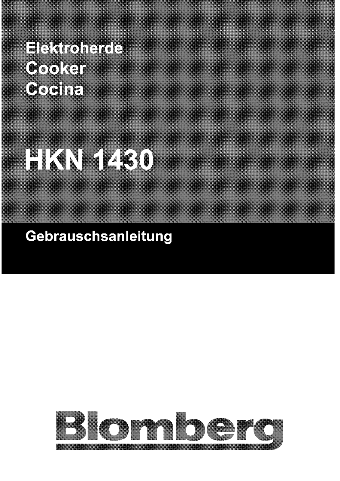 Blomberg HKN 1430 User Manual