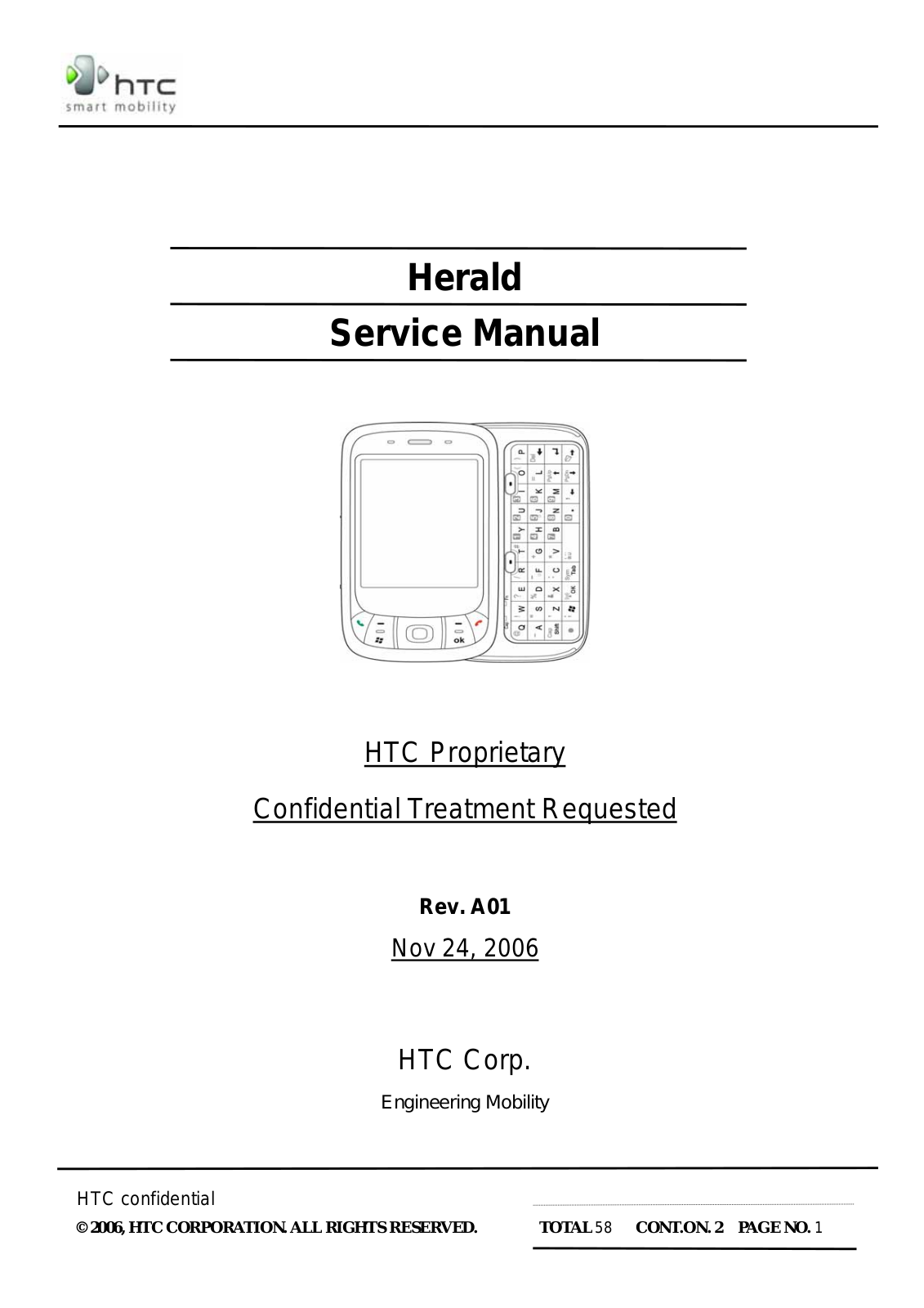 HTC Herald Service manual