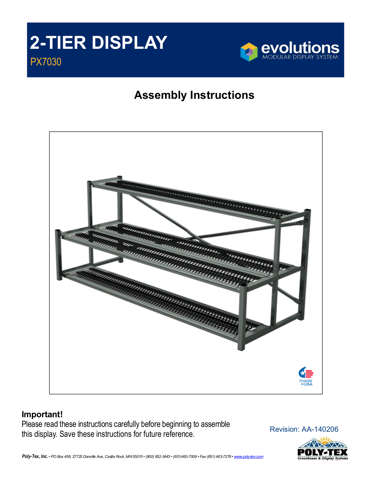 Poly-Tex PX7030 User Manual - ManualMachine.com