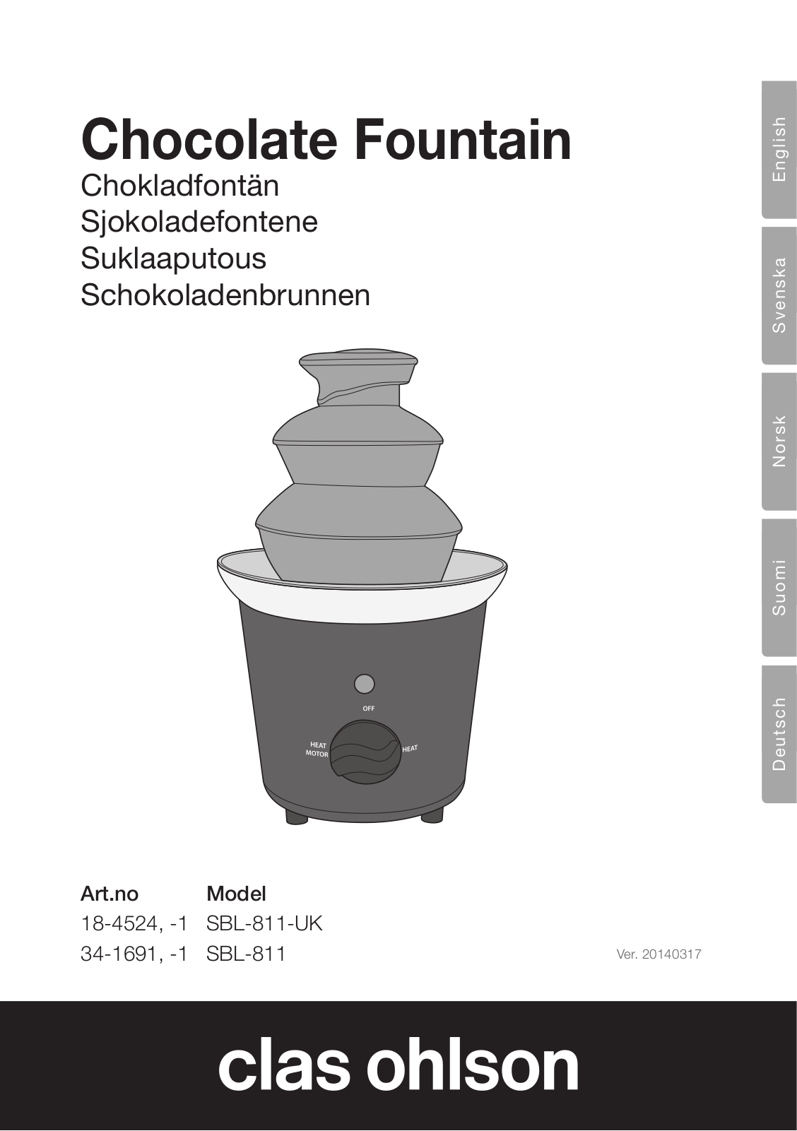 Clas Ohlson SBL-811 User Manual