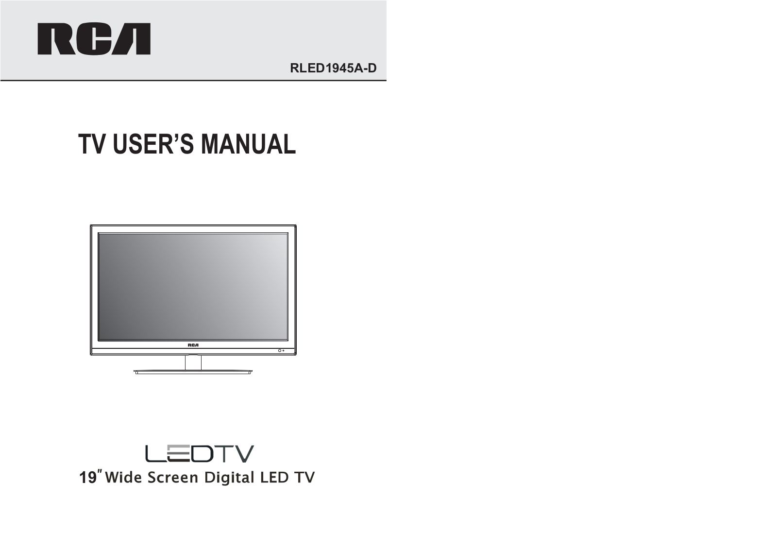 Curtis RLED1945A-D User Manual