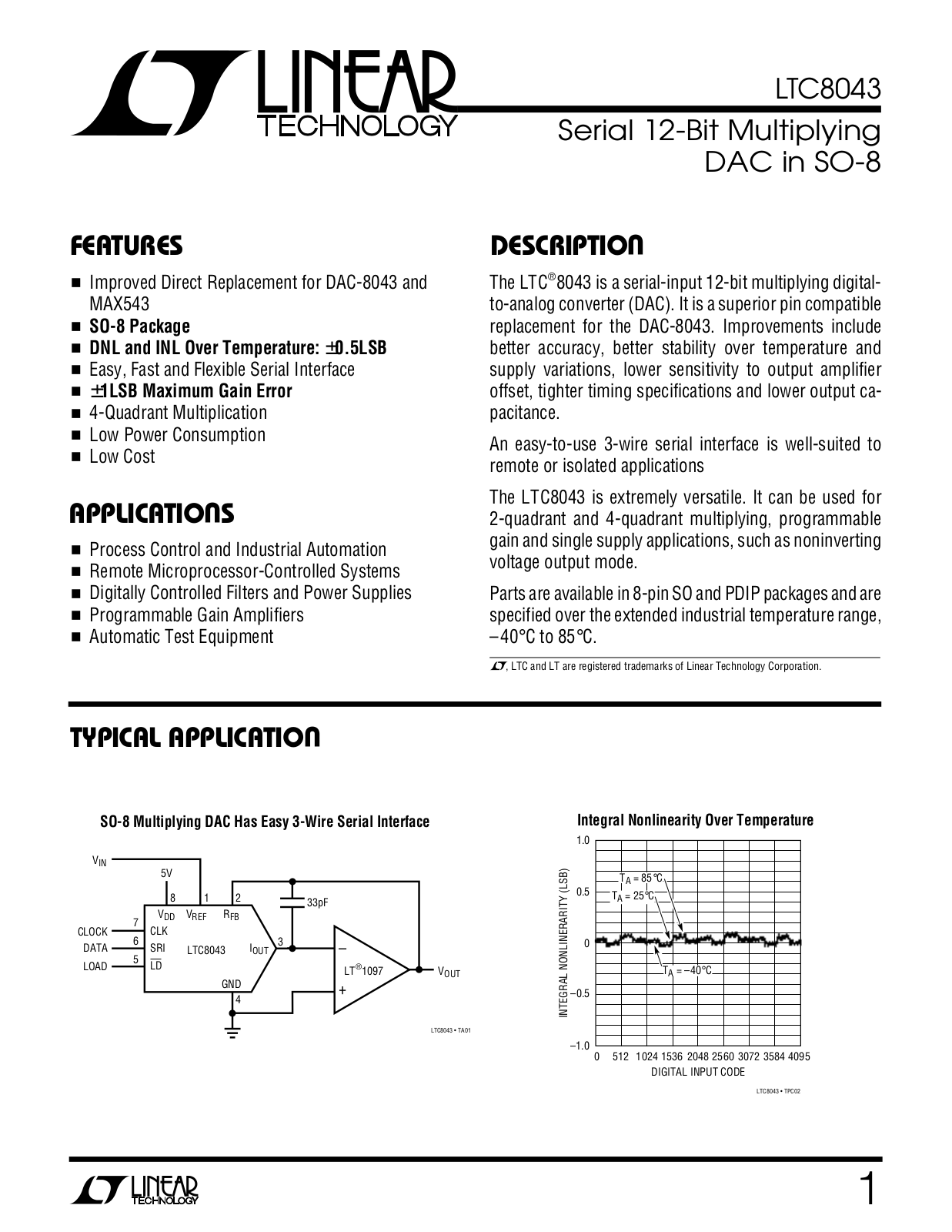 Linear Technology LTC8043 Datasheet