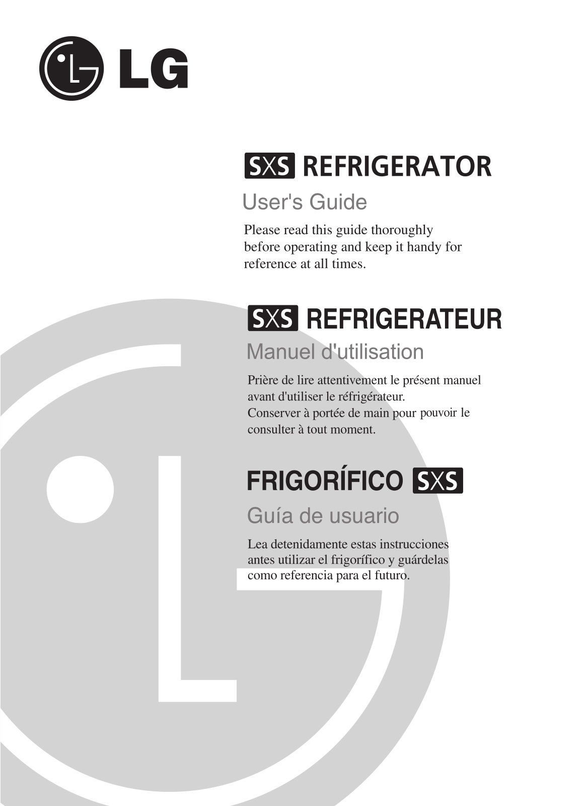 LG GC-L207FVQ Owner's Manual