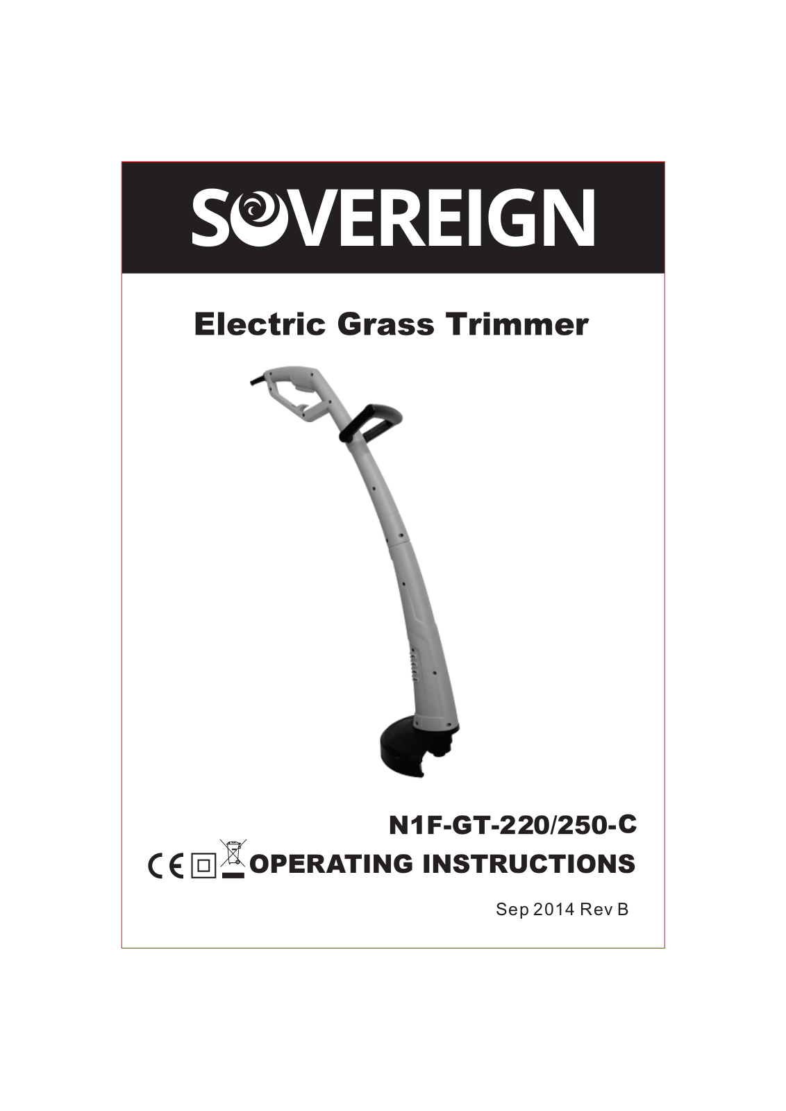 Sovereign N1F-GT-220-250-C Instruction manual