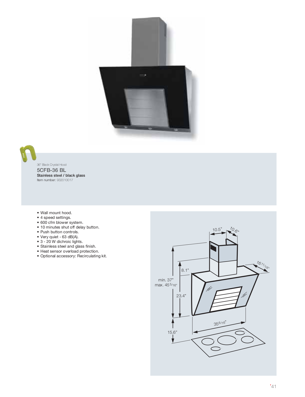 Fagor Commercial 5CFB-36 BL User Manual