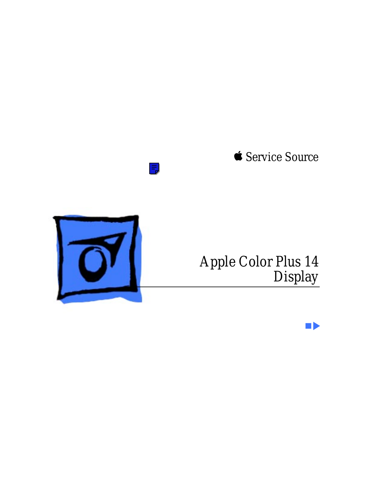 Apple Color Plus 14 Display Service Manual