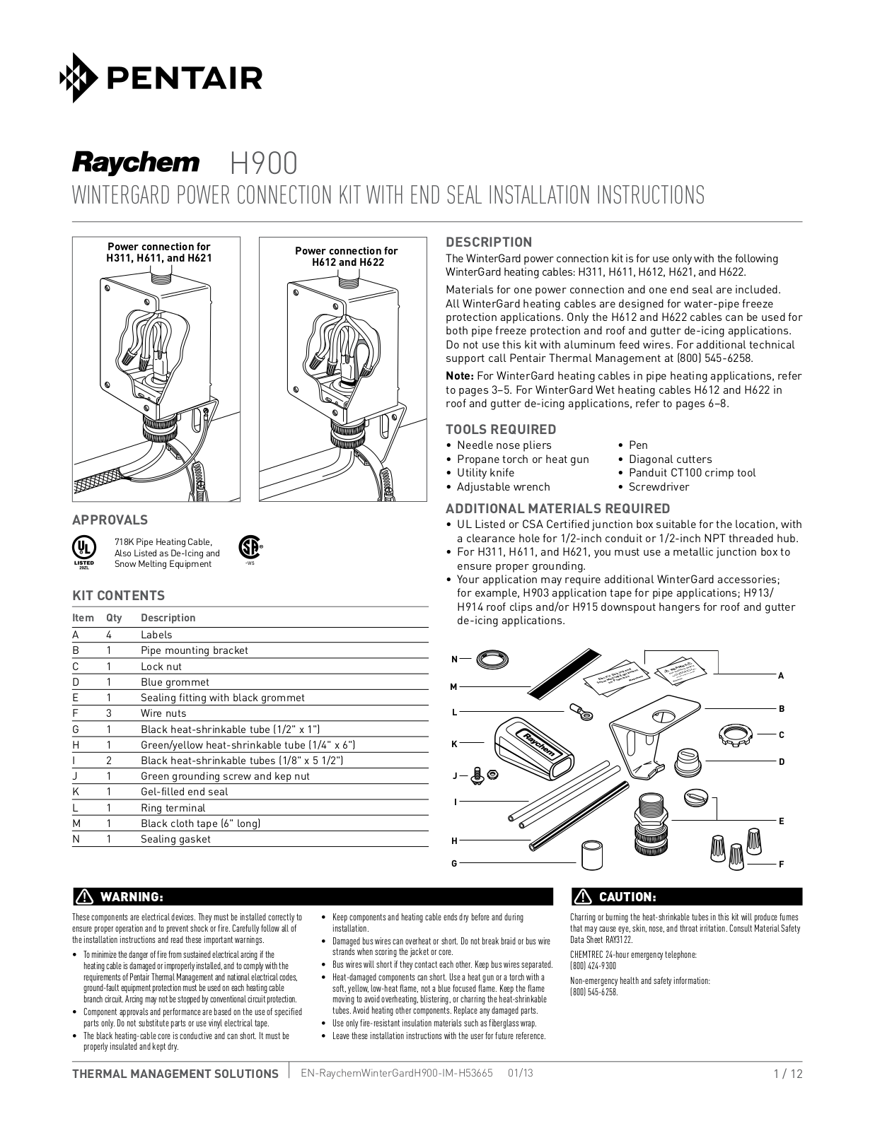 Raychem H900 User Manual