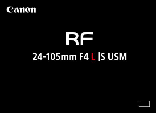 Canon RF 24-105mm F4 L IS USM User Guide