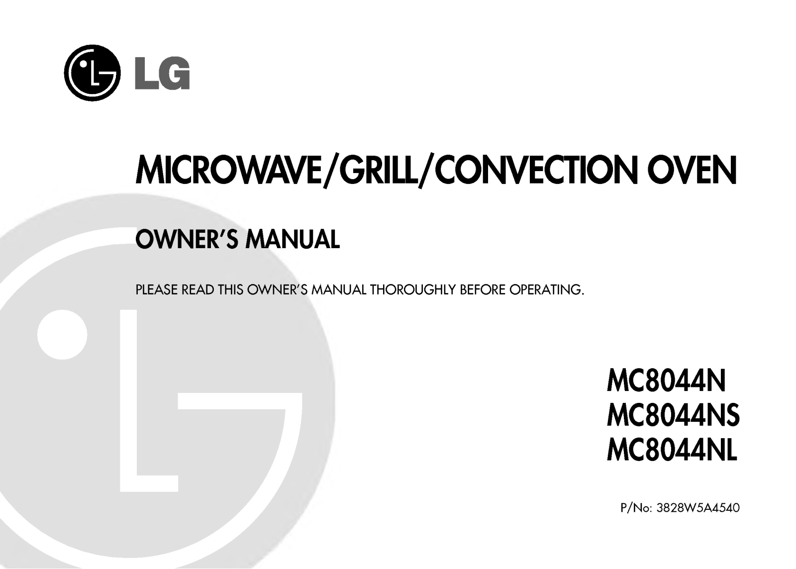 LG MC-8044N User Manual