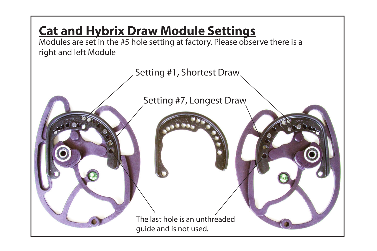 Martin archery CAT, HYBRIX Module Settings - ManualMachine.com