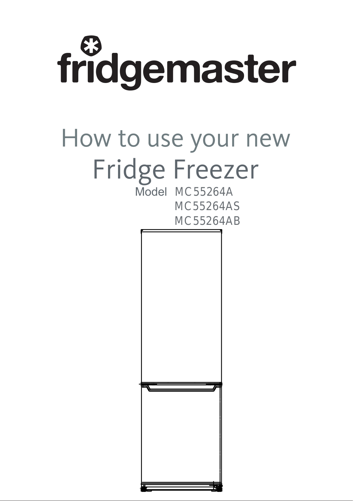 Fridgemaster MC55264AS Instruction manual