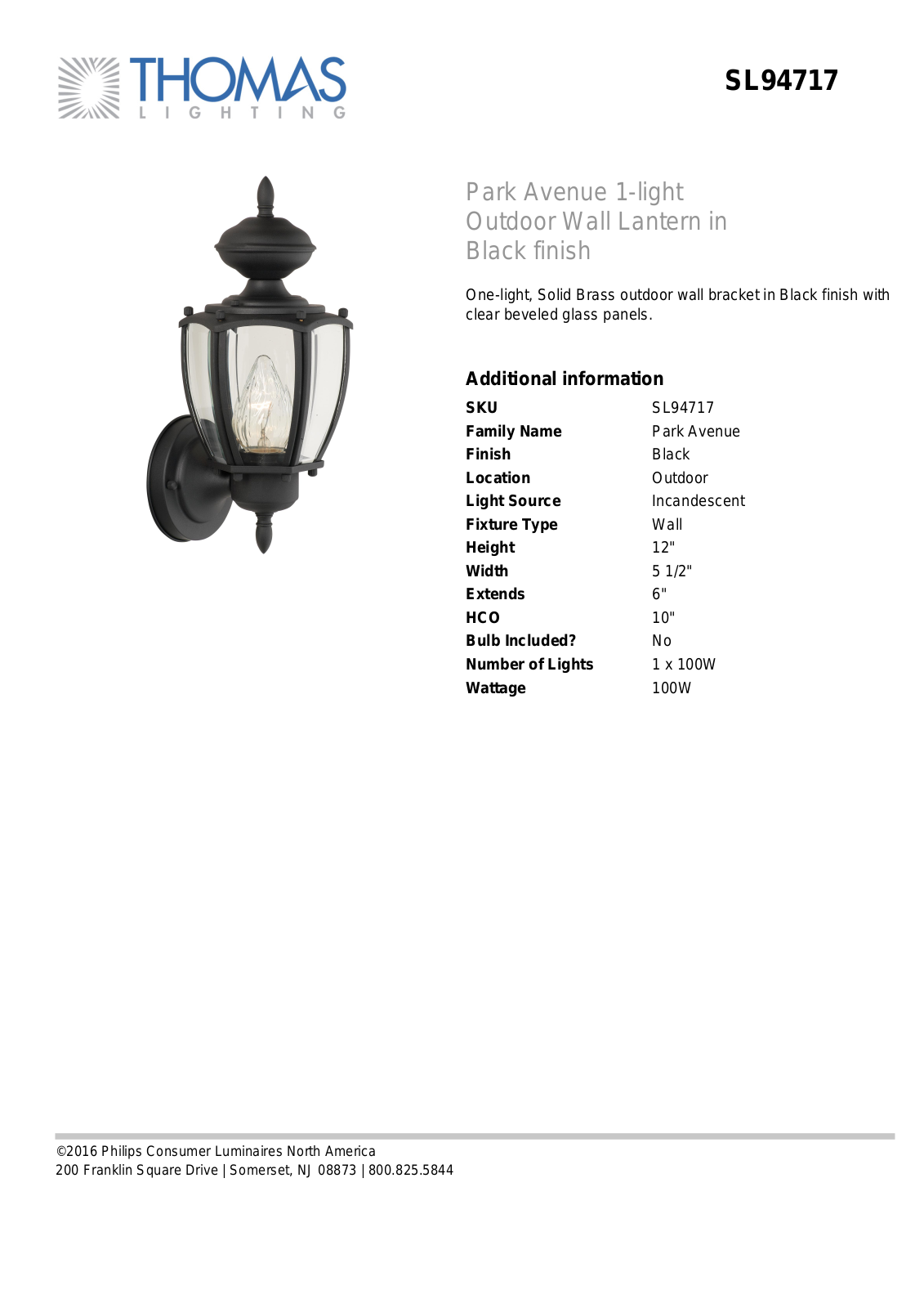 Thomas Lighting SL94717 User Manual - ManualMachine.com
