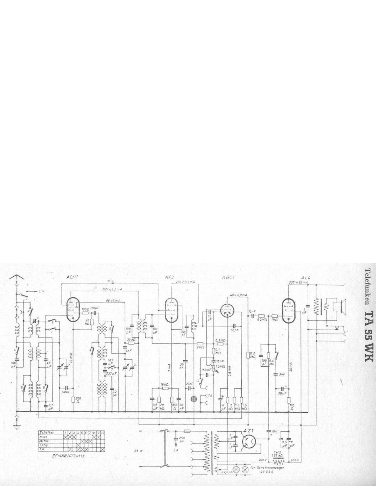 Telefunken TA 55 WK Service manual