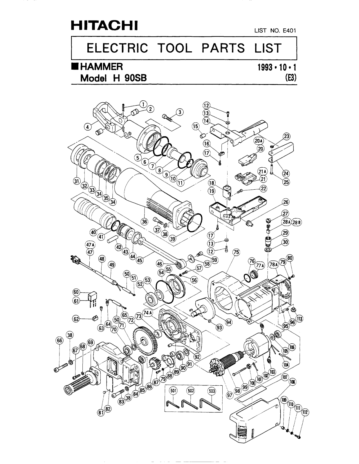 Hitachi H 90SB User Manual