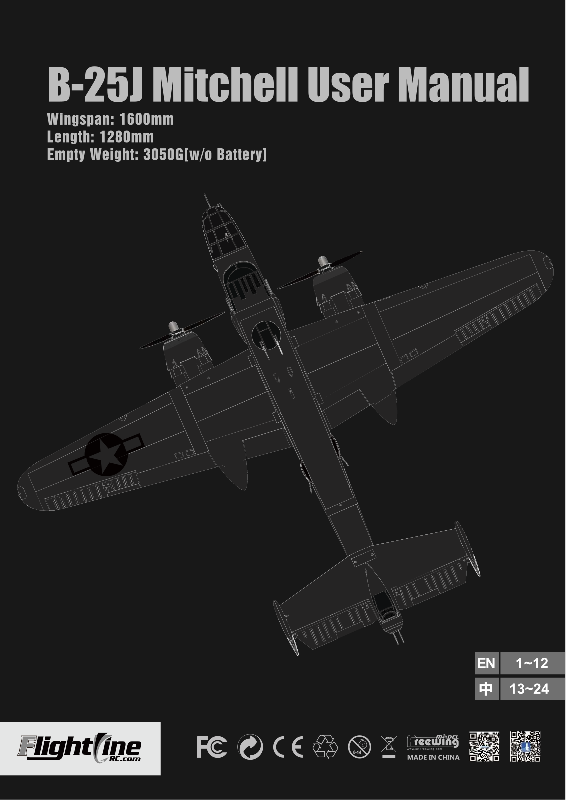 FlightLine RC B-25J Mitchell User guide - ManualMachine.com