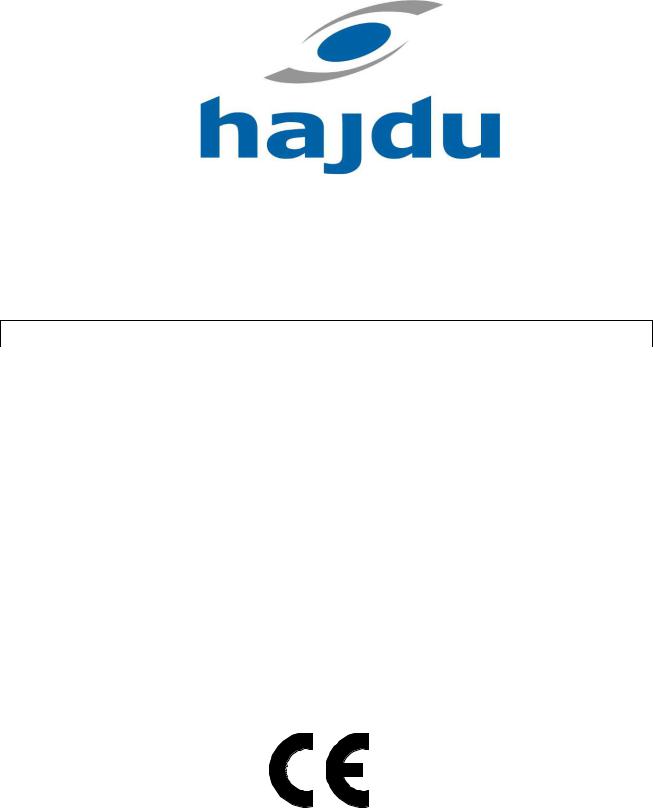 HAJDU IDE75F, IDE100S, IDE100F, IDE150S, IDE150F Installation & User guide